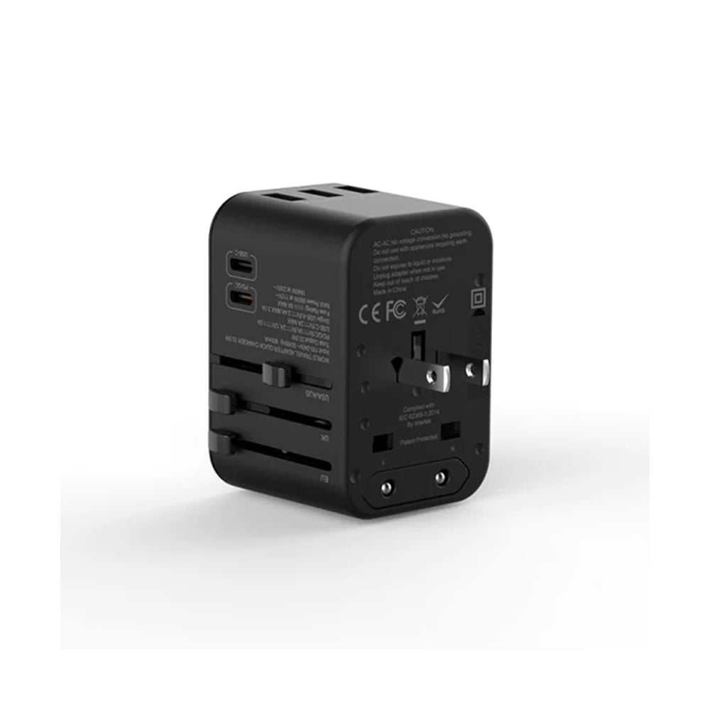 WiWU UA-303 Universal Plug Adapter 33.5W with Type-C Ports