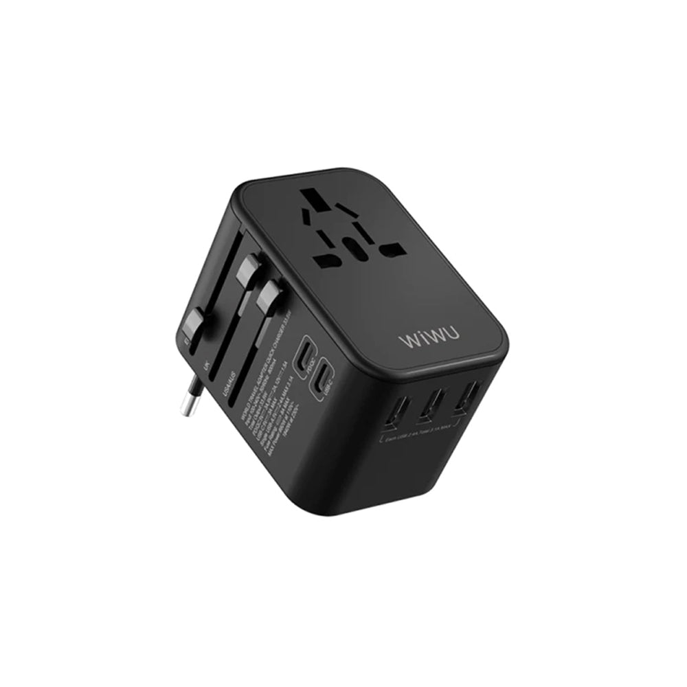 WiWU UA-303 Universal Plug Adapter 33.5W with Type-C Ports