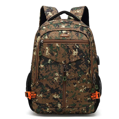 Poso PS-628 Army Green Camouflage Solar plate backpack
