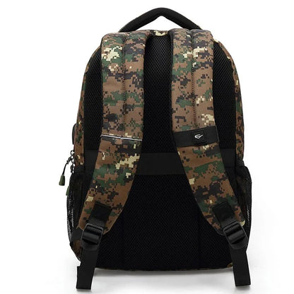 Poso PS-628 Army Green Camouflage Solar plate backpack