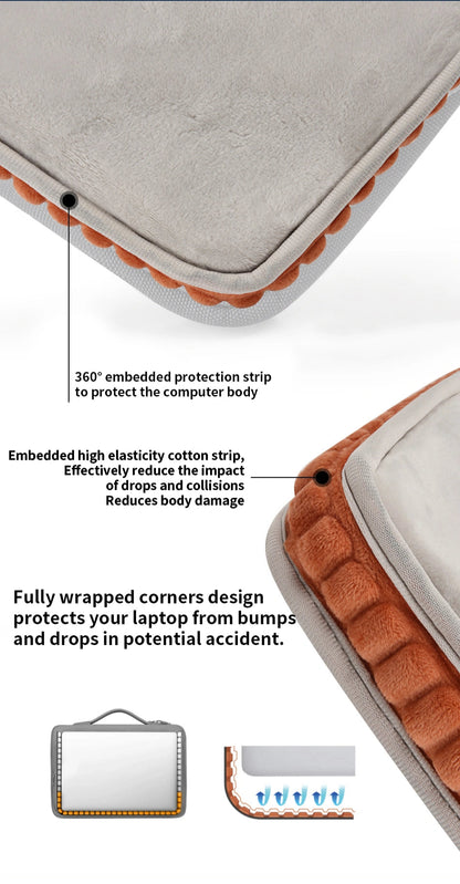 WiWU Cozy Classic Waterproof Polyester Laptop Sleeve Anti-