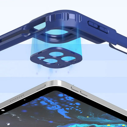 WiWU Mecha Rotative Stand Case For iPad 10.2",10.5",10.9/11", 360 Degree Premium Protection, Anti-shock, Built-in Pencil Slot, Lens Protection, Drop-proof & Anti-fingerprint