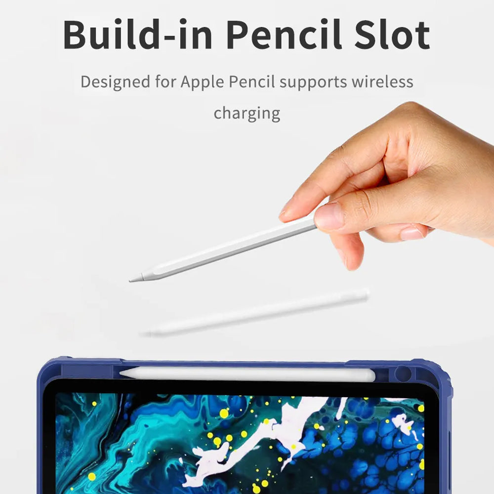 WiWU Mecha Rotative Stand Case For iPad 10.2",10.5",10.9/11", 360 Degree Premium Protection, Anti-shock, Built-in Pencil Slot, Lens Protection, Drop-proof & Anti-fingerprint