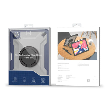 WiWU Mecha Rotative Stand Case For iPad 10.2",10.5",10.9/11", 360 Degree Premium Protection, Anti-shock, Built-in Pencil Slot, Lens Protection, Drop-proof & Anti-fingerprint